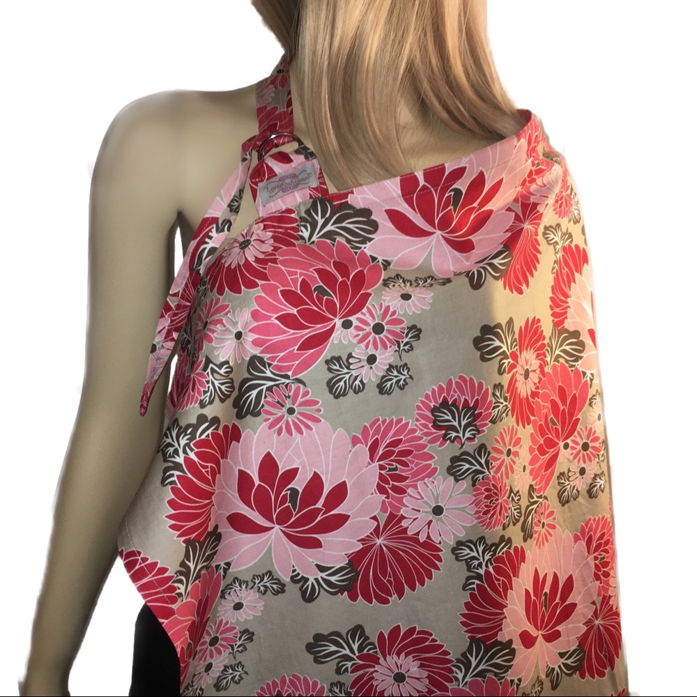 UDDER COVERS For Nursing Mothers Floral Pink